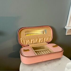 Wolf Chloe Leather Zip Travel Jewlery Case